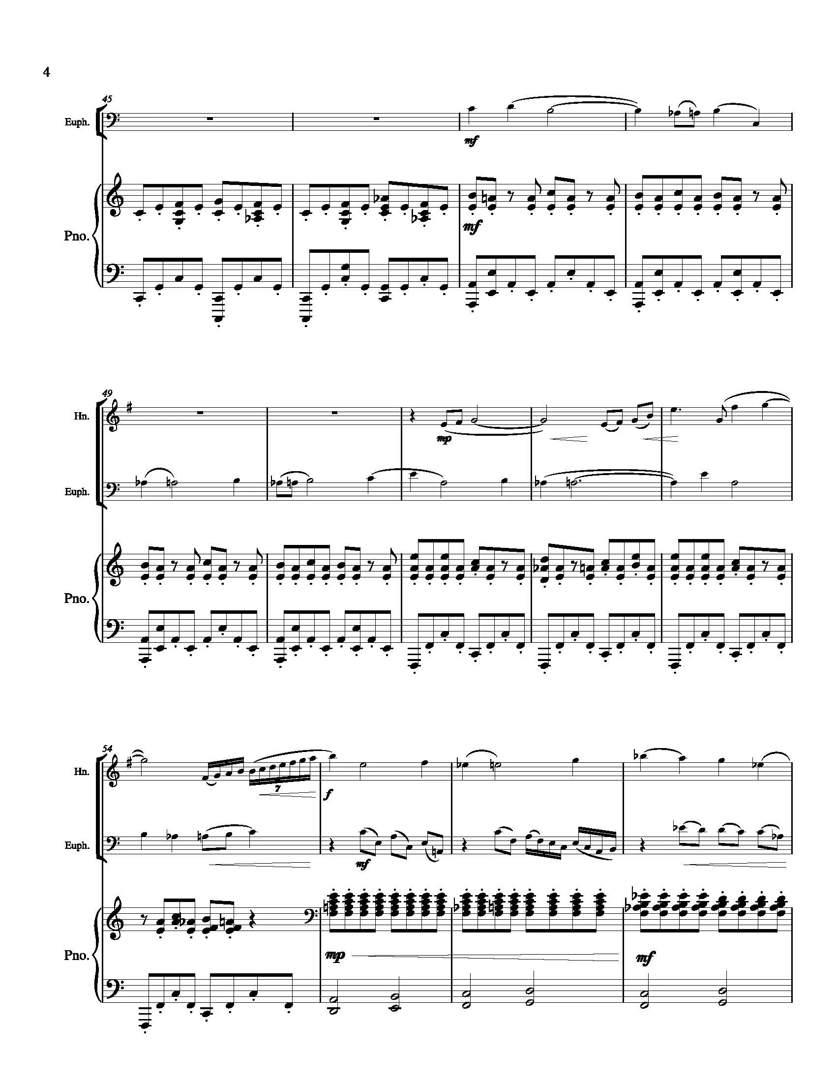 DiLorenzo, Anthony - Gemini for Euph., Horn, and Piano - Image 5