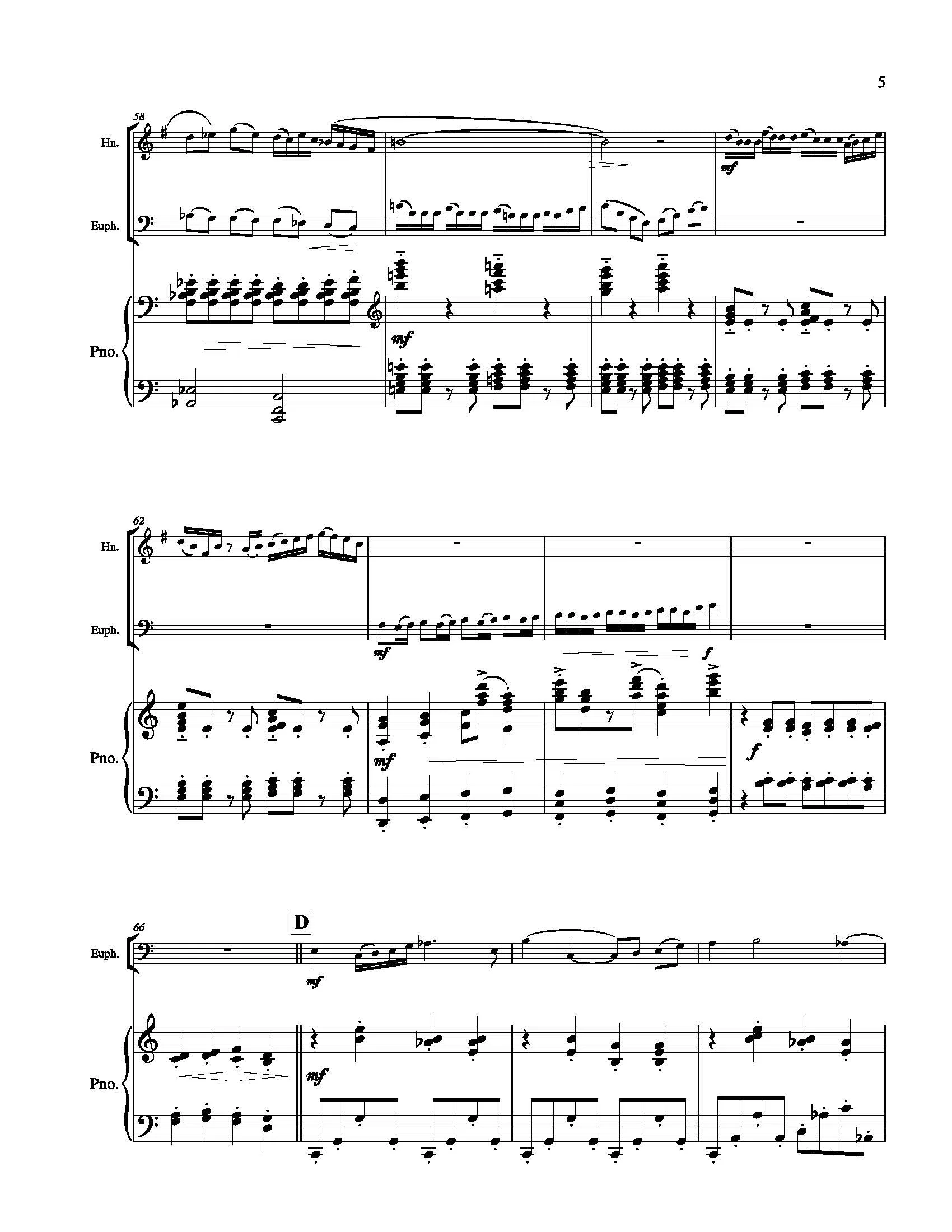 DiLorenzo, Anthony - Gemini for Euph., Horn, and Piano - Image 6