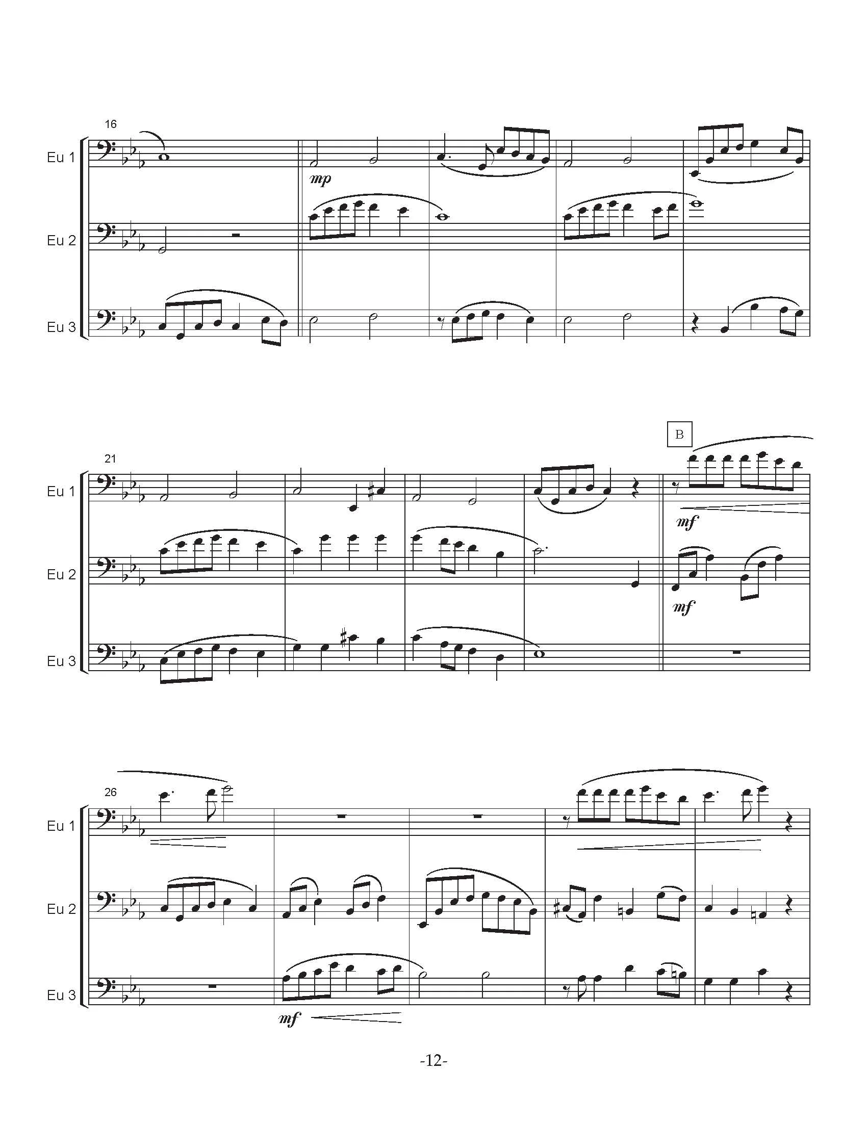 Isomura, Y. - The Four Seasons for Euphonium Trio - Image 5