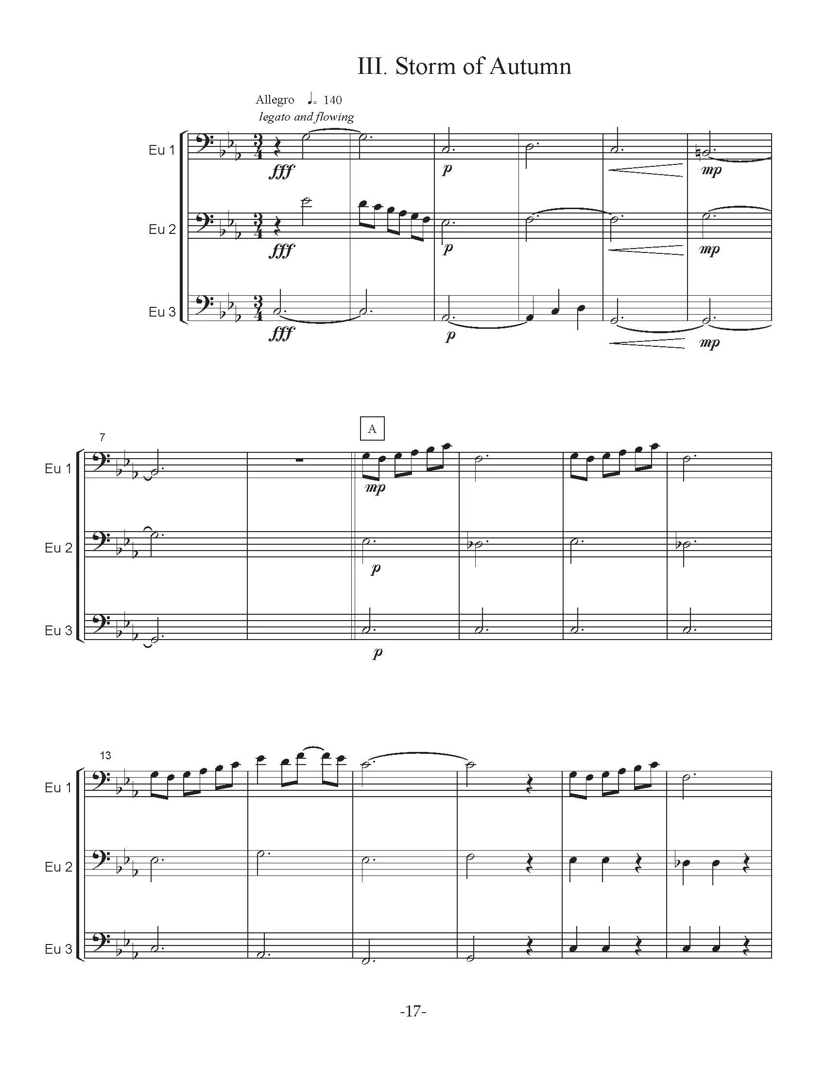 Isomura, Y. - The Four Seasons for Euphonium Trio - Image 6