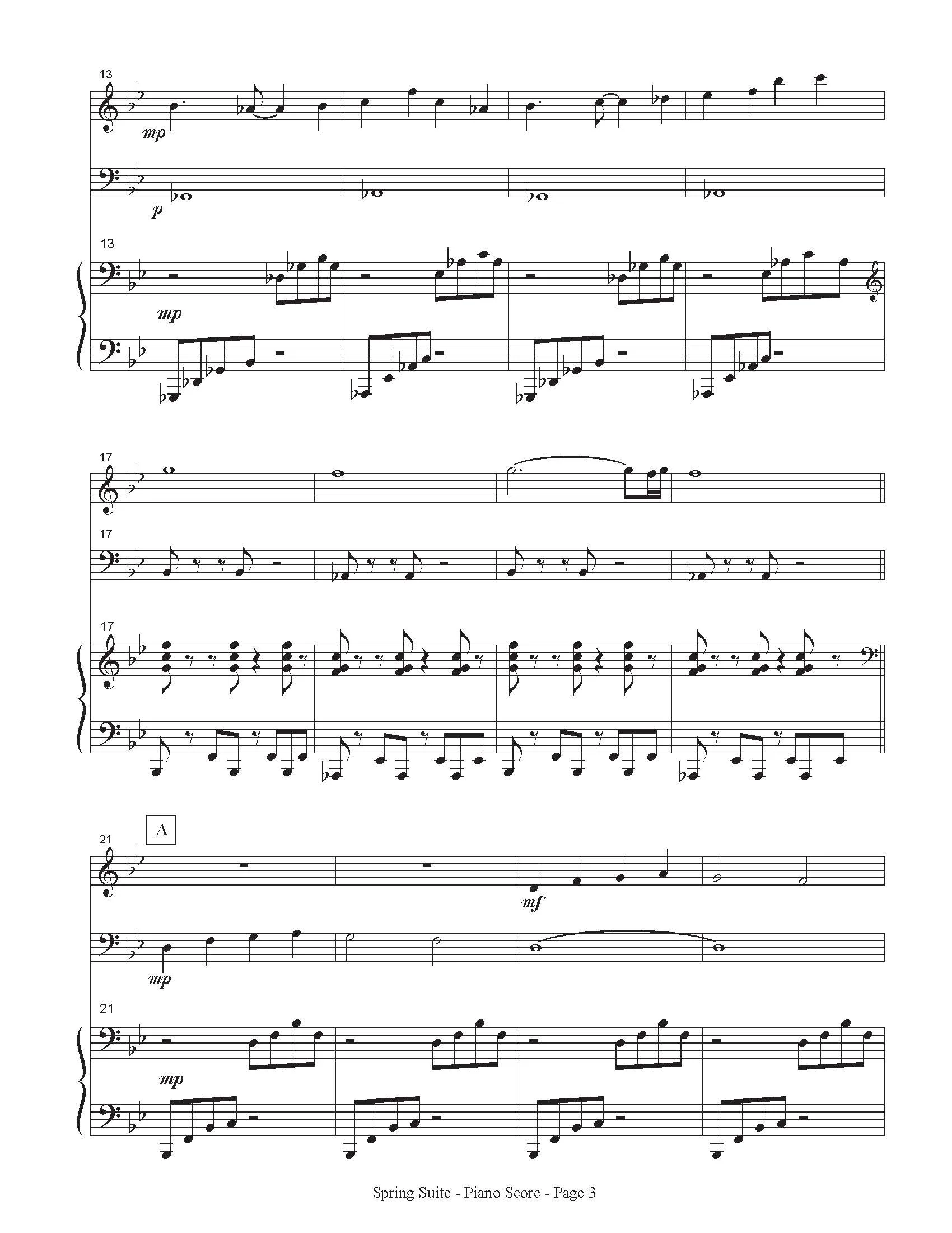 Isomura, Y. - The Spring Suite for Euphonium, Violin, and Piano - Image 3