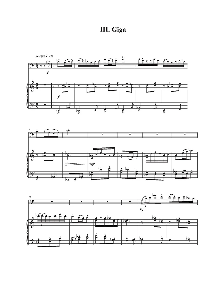 Nogueroles, Eduardo - Sonata for Euphonium and Piano - DOWNLOAD - Image 4