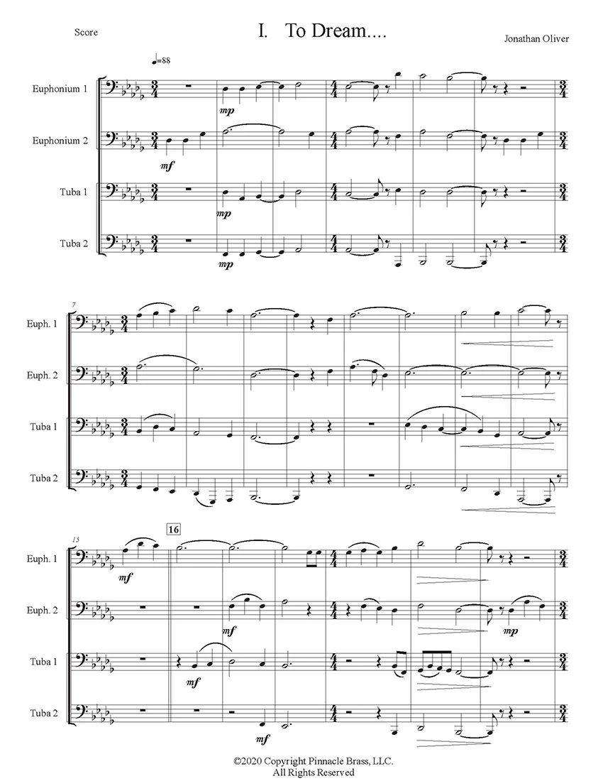 Oliver, Jonathan - Getting Started with Tuba Euphonium Quartets - Image 3
