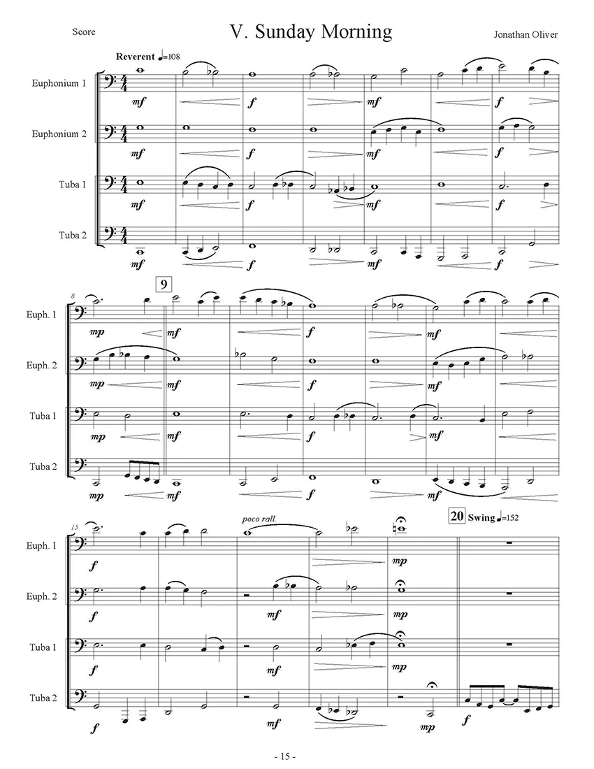 Oliver, Jonathan - Getting Started with Tuba Euphonium Quartets - Image 4