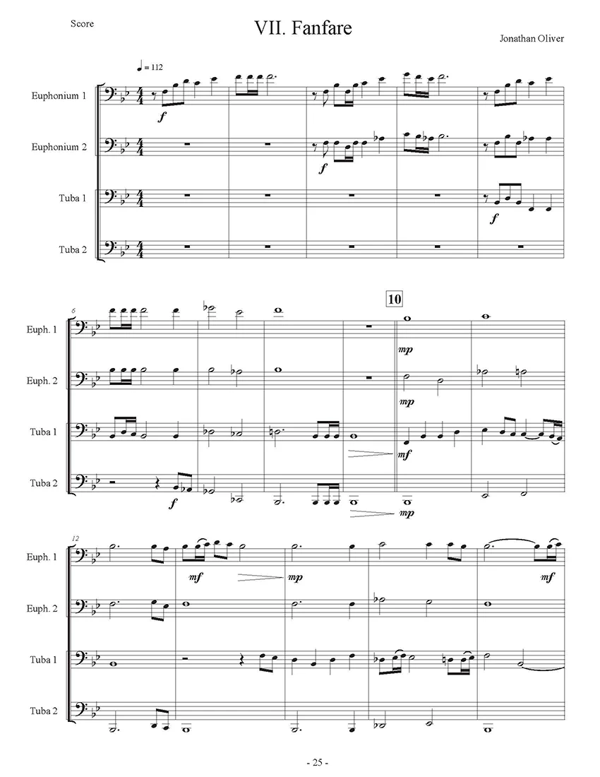 Oliver, Jonathan - Getting Started with Tuba Euphonium Quartets - Image 5