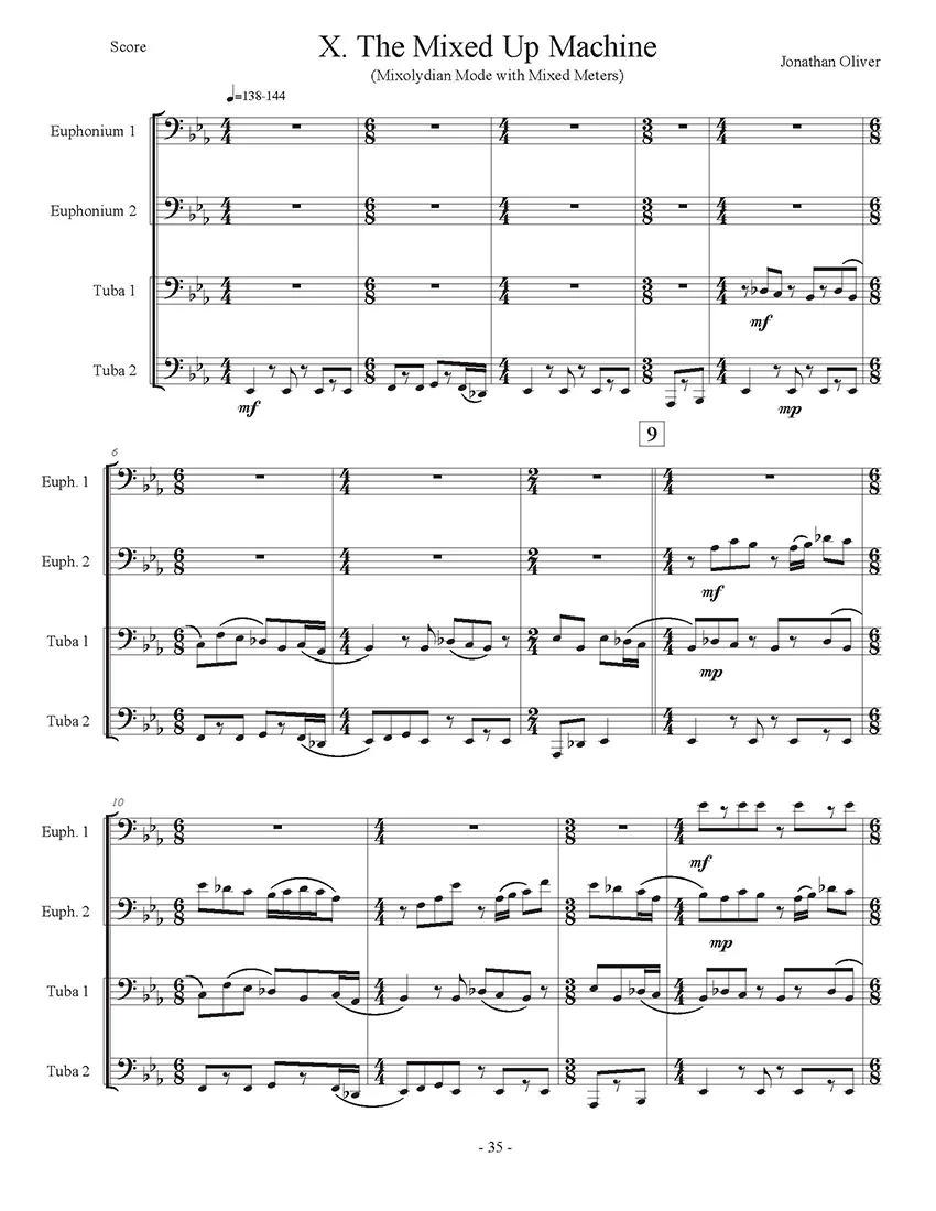 Oliver, Jonathan - Getting Started with Tuba Euphonium Quartets - Image 7
